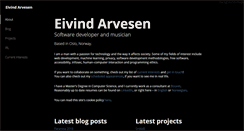 Desktop Screenshot of eivindarvesen.com