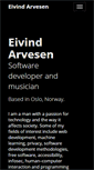 Mobile Screenshot of eivindarvesen.com
